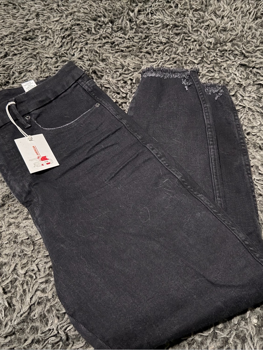 Good American Black High-Rise Skinny Jeans